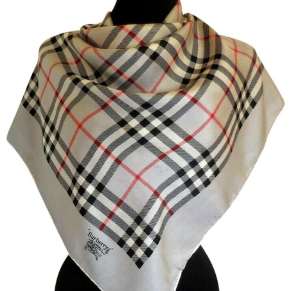 Burberry Blue/Red/White/Black Plaid Haymarket Nova - Picture 1 of 8